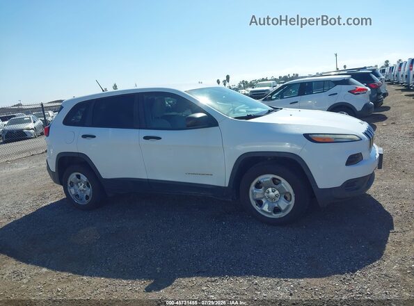 1C4PJMABXGW343523 2016 JEEP CHEROKEE White Widok wnętrza 360 stopni