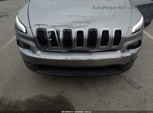 1C4PJMAS0HD221055 2017 JEEP CHEROKEE Silver Դիմացի տեսք