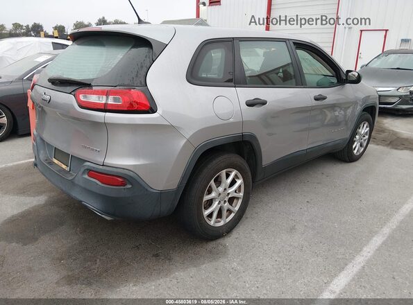 1C4PJMAS0HD221055 2017 JEEP CHEROKEE Silver Հետևի աջ