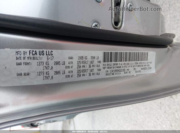 1C4PJMAS0HD221055 2017 JEEP CHEROKEE Silver Շարժիչի բաժամունքի տեսք