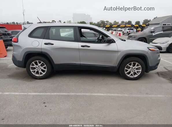 1C4PJMAS0HD221055 2017 JEEP CHEROKEE Silver Սալոնի հետևի տեսք