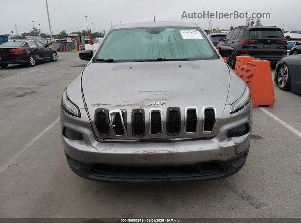 1C4PJMAS0HD221055 2017 JEEP CHEROKEE Silver Սարքավորումների վահանակի տեսք