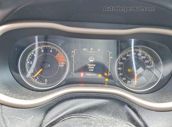 1C4PJMAS1GW356807 2016 JEEP CHEROKEE Угольный Вид щитка приборов