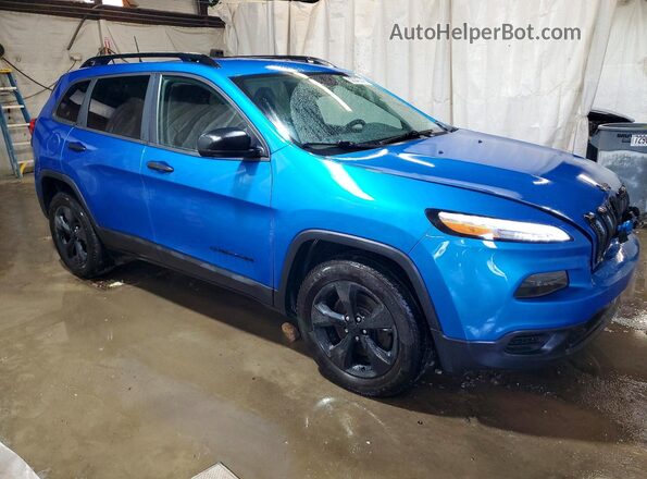 1C4PJMAS3HW589556 2017 JEEP CHEROKEE Blue Передня права чверть