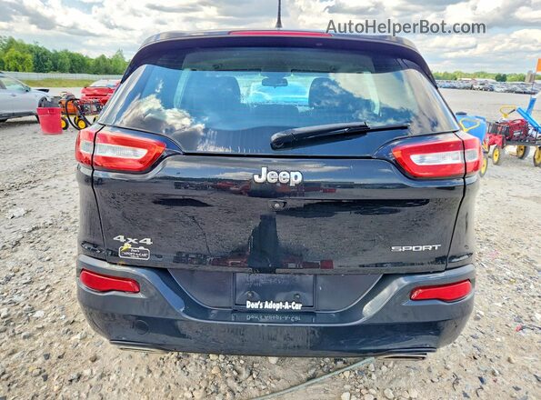 1C4PJMAS5GW138840 2016 JEEP CHEROKEE Black Հետևի տեսք