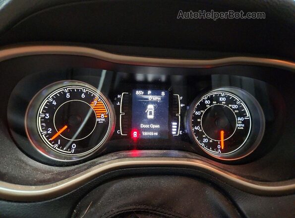 1C4PJMAS5HW545753 2017 JEEP CHEROKEE Black Vista del cuadro de instrumentos