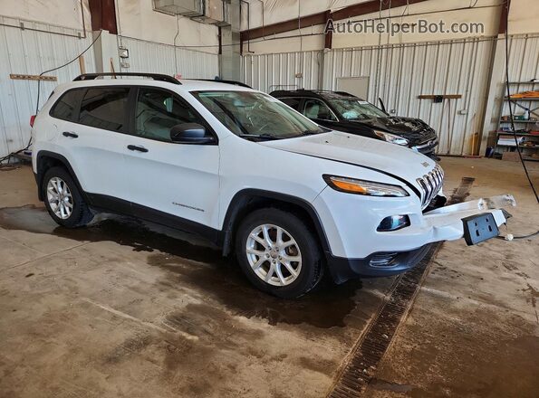 1C4PJMAS5HW647778 2017 JEEP CHEROKEE White Front right