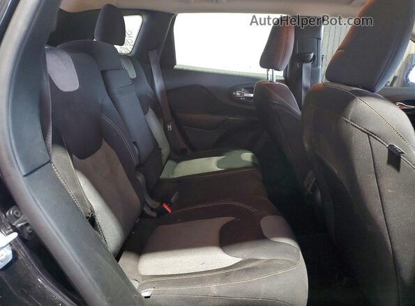 1C4PJMAS9GW333081 2016 JEEP CHEROKEE Black Rear interior view