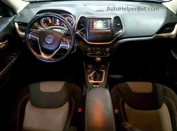 1C4PJMAS9GW333081 2016 JEEP CHEROKEE Black Dashboard view