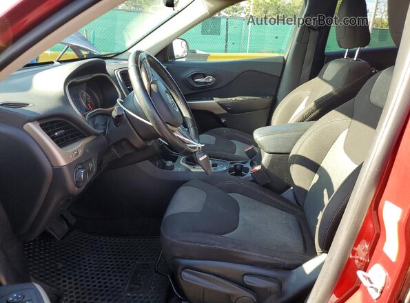 1C4PJMAS9HW567416 2017 JEEP CHEROKEE Burgundy Front interior view