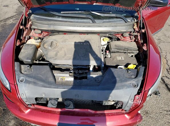 1C4PJMAS9HW567416 2017 JEEP CHEROKEE Burgundy Rear interior view