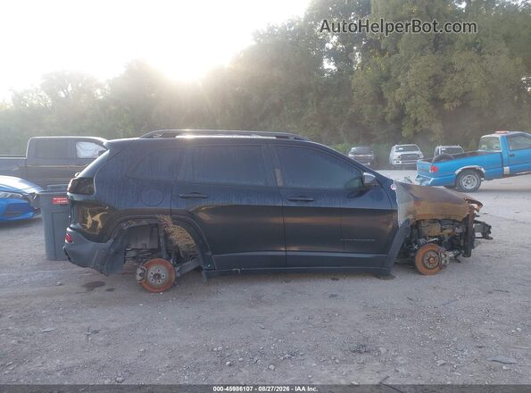 1C4PJMBB1JD609531 2018 JEEP CHEROKEE Черный Вид щитка приборов