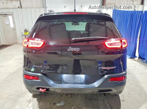 1C4PJMBB3HW513088 2017 JEEP CHEROKEE Black Widok z tyłu