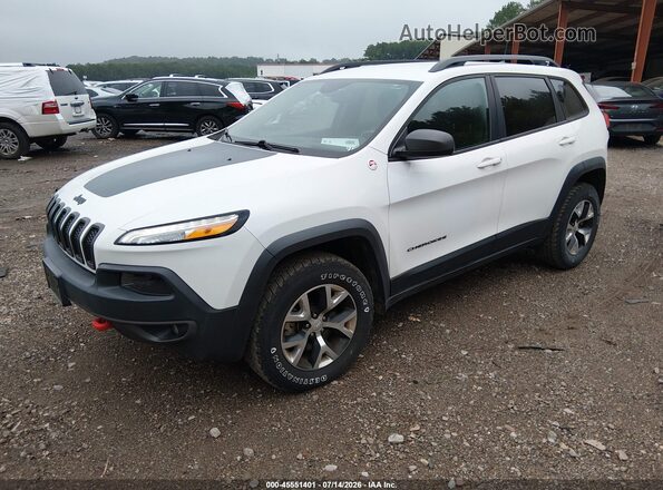 1C4PJMBB4HD239900 2017 JEEP CHEROKEE White წინა მარცხენა ხედი სამი მეოთხედიდან