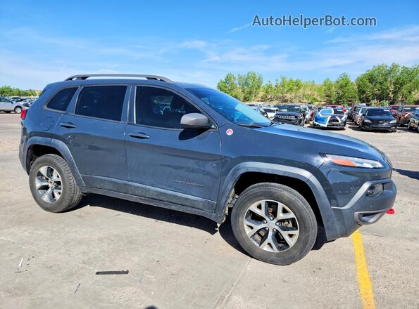 1C4PJMBB4HW519496 2017 JEEP CHEROKEE Gray Delantero derecho