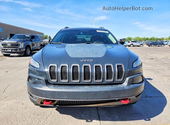 1C4PJMBB4HW519496 2017 JEEP CHEROKEE Gray Vista frontal