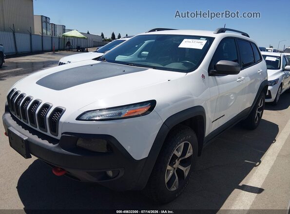1C4PJMBB7HD225053 2017 JEEP CHEROKEE White Vista tres cuartos delantera izquierda