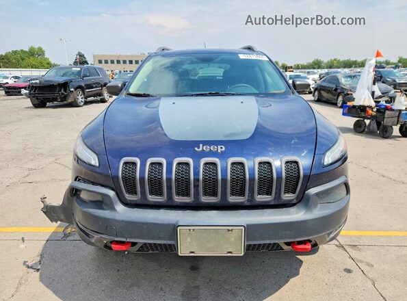 1C4PJMBS0GW300386 2016 JEEP CHEROKEE Blue Widok z przodu