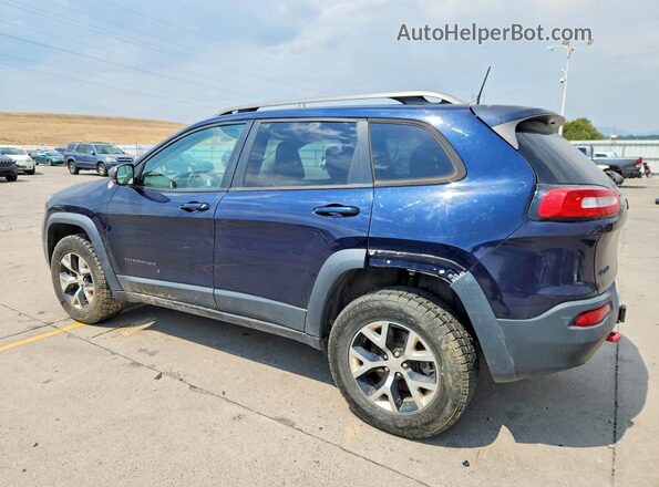 1C4PJMBS0GW300386 2016 JEEP CHEROKEE Blue Tył lewy