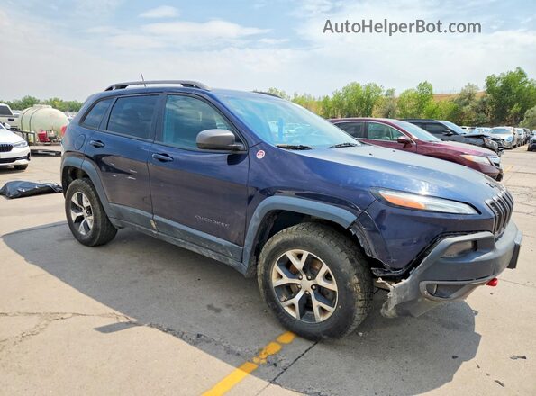 1C4PJMBS0GW300386 2016 JEEP CHEROKEE Blue Przód prawy