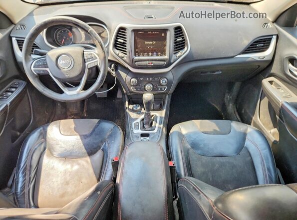 1C4PJMBS0GW300386 2016 JEEP CHEROKEE Blue Widok deski rozdzielczej