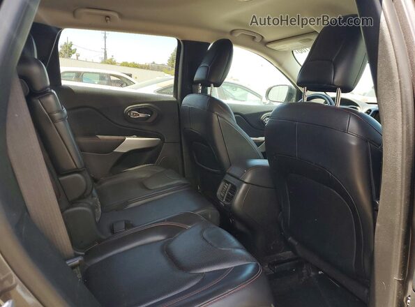 1C4PJMBS1HW649395 2017 JEEP CHEROKEE Gray Rear seats view
