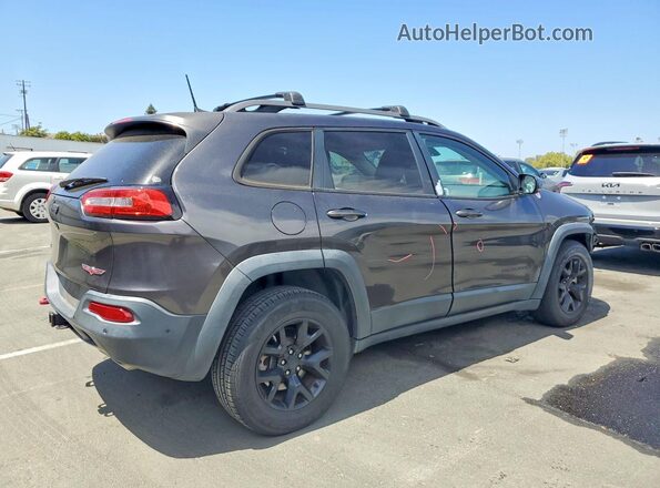 1C4PJMBS1HW649395 2017 JEEP CHEROKEE Gray Rear right