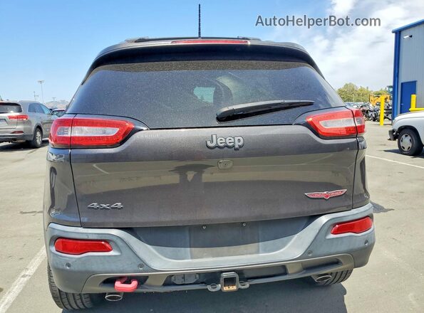 1C4PJMBS1HW649395 2017 JEEP CHEROKEE Gray Rear view