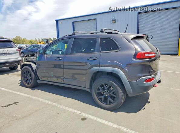 1C4PJMBS1HW649395 2017 JEEP CHEROKEE Gray Rear left