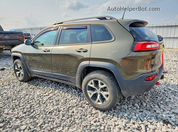 1C4PJMBS2GW133657 2016 JEEP CHEROKEE Зеленый Задняя левая четверть