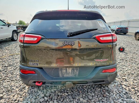 1C4PJMBS2GW133657 2016 JEEP CHEROKEE Зеленый Вид сзади