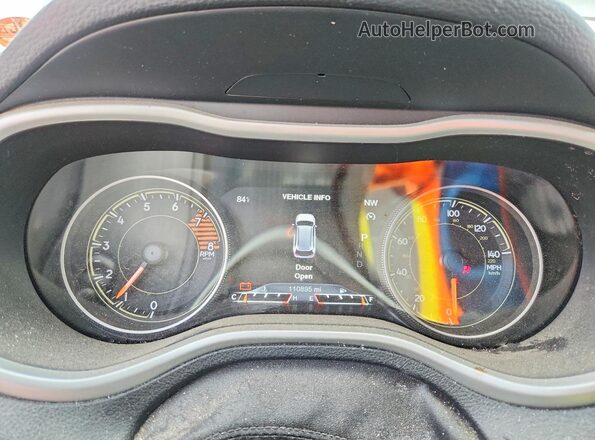 1C4PJMBS2GW133657 2016 JEEP CHEROKEE Зеленый Вид щитка приборов