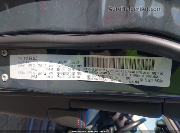 1C4PJMBS2GW242121 2016 JEEP CHEROKEE Black Vista del compartimento del motor