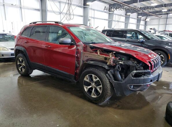 1C4PJMBS2GW242541 2016 JEEP CHEROKEE Burgundy Delantero derecho
