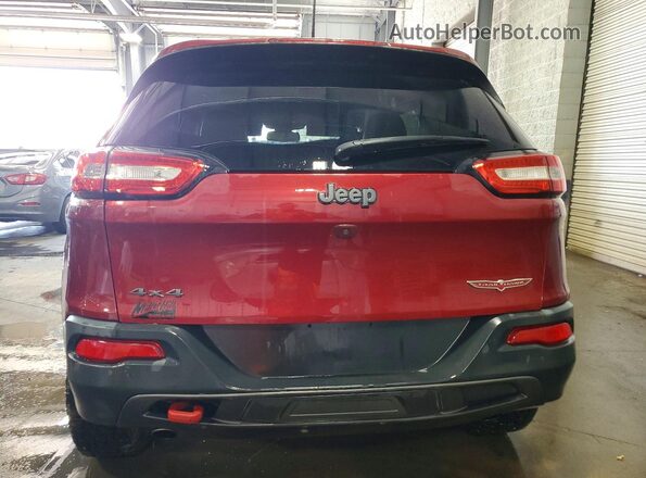 1C4PJMBS2GW242541 2016 JEEP CHEROKEE Burgundy Vista trasera