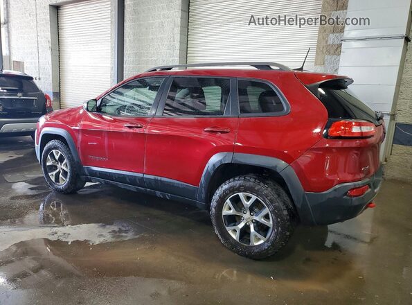 1C4PJMBS2GW242541 2016 JEEP CHEROKEE Burgundy Trasero izquierdo