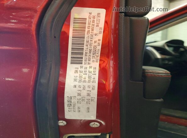 1C4PJMBS2GW242541 2016 JEEP CHEROKEE Burgundy Vista de la etiqueta del VIN