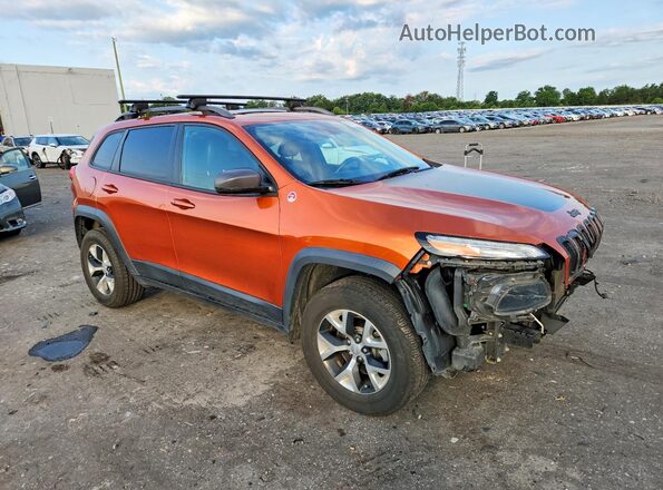 1C4PJMBS2GW268802 2016 JEEP CHEROKEE Orange Przód prawy