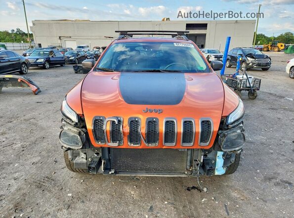 1C4PJMBS2GW268802 2016 JEEP CHEROKEE Orange Widok z przodu
