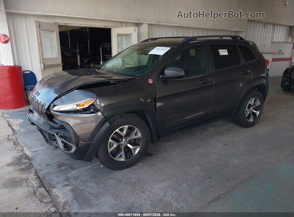 1C4PJMBS2HW582290 2017 JEEP CHEROKEE Gray Передня ліва чверть