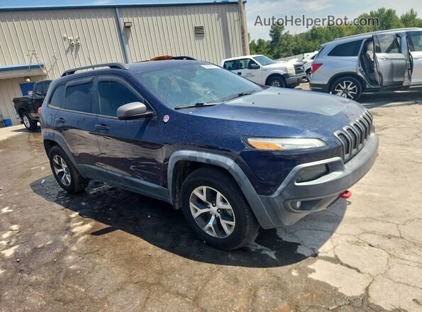 1C4PJMBS3GW133313 2016 JEEP CHEROKEE Blue Delantero derecho