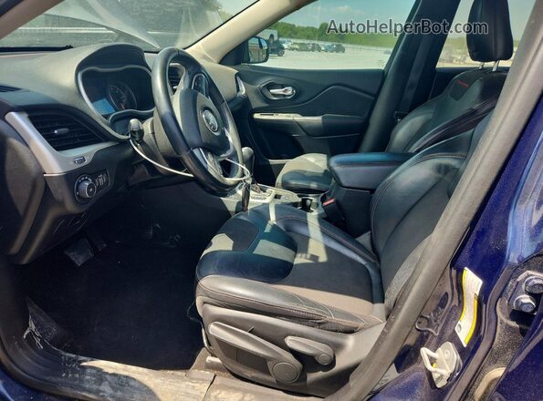 1C4PJMBS3GW133313 2016 JEEP CHEROKEE Blue Vista interior delantera