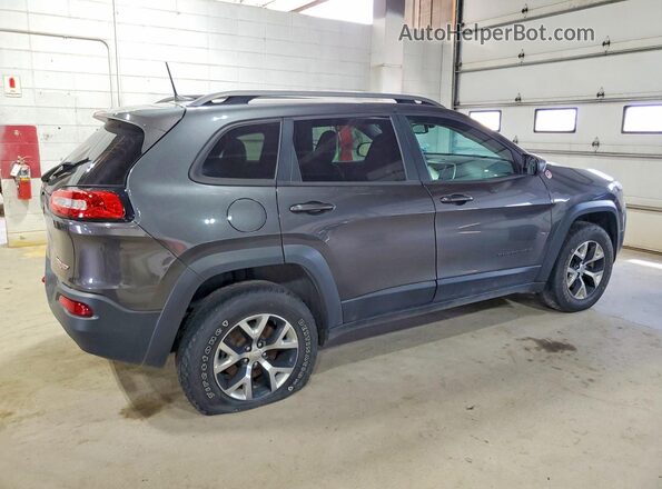 1C4PJMBS4HW561277 2017 JEEP CHEROKEE Серый Задняя правая четверть