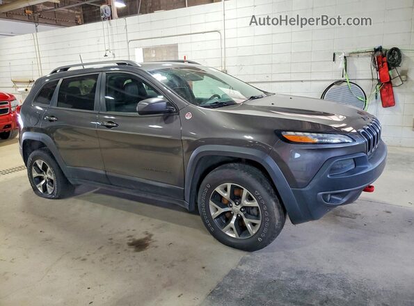 1C4PJMBS4HW561277 2017 JEEP CHEROKEE Серый Передняя правая четверть