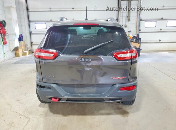 1C4PJMBS4HW561277 2017 JEEP CHEROKEE Серый Вид сзади