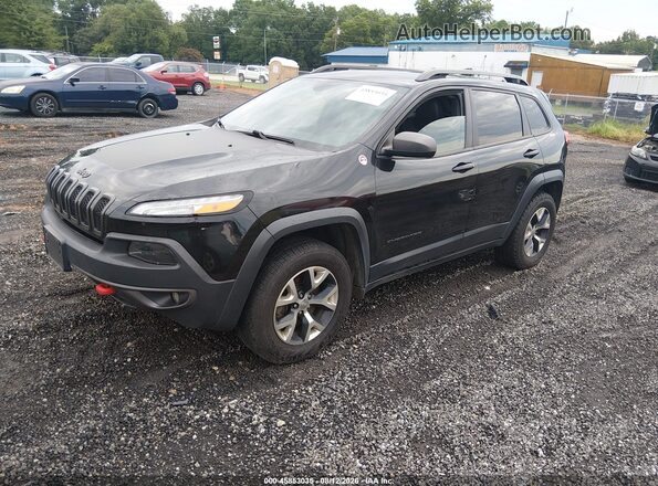 1C4PJMBS5GW130963 2016 JEEP CHEROKEE Black წინა მარცხენა ხედი სამი მეოთხედიდან