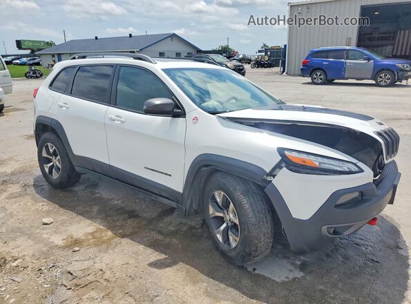 1C4PJMBS5HW530913 2017 JEEP CHEROKEE White Przód prawy
