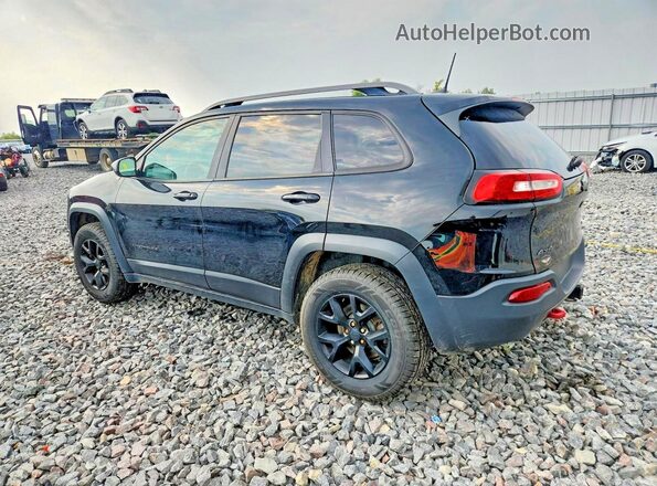 1C4PJMBS5HW555004 2017 JEEP CHEROKEE Black Rear left