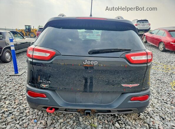 1C4PJMBS5HW555004 2017 JEEP CHEROKEE Black Rear view