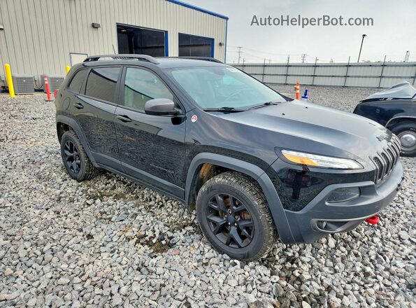 1C4PJMBS5HW555004 2017 JEEP CHEROKEE Black Front right
